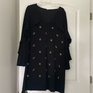 Kobi HALPERIN black studded, long sleeve dress size XL